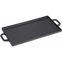 Large Non-Stick Cast-Iron Reversible Griddle Pan for Family Cooking