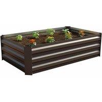 Galvanised Steel Square Raised Garden Bed Planter Box for Outdoors