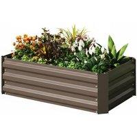 Galvanised Steel Raised Garden Bed Planter Box For Vegetables & Flowers