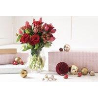 &pound;3 for 40% Off Stunning Christmas Flower Bouquets - Seasonal Arrangements - Blossoming Gifts