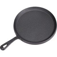Versatile Black Cast-Iron Pan with Stay-Cool Handle for Superior Results