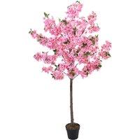 180cm Artificial Cherry Blossom Tree in Pot Decor