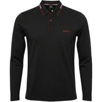 Hugo Boss Curved Logo Men's Long Sleeve Polo - Multiple Colours