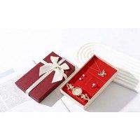 Gold Tone Five-Piece Watch & Jewellery Gift Set with Necklace - Metal Minimalist Style