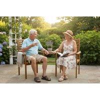 2-Seater Napoli Companion Garden Seat Set with Parasol Hole