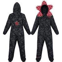 Unisex Black Stranger Things Demogorgan Cosy Onesies - Adults and Kids Sizes