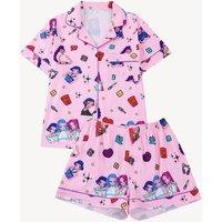 Black Colorful Girls Kpop Demon Hunter Pajama Set in Multiple Styles