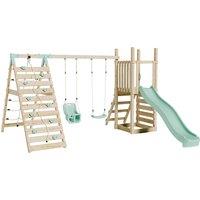 Children's Outdoor Play Tower with Slides, Swings & Climbing Frame