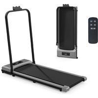 Remote Control Fitness Treadmill with Handrail and LED Display, 2.0HP Motor