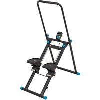 Foldable Indoor Stair Stepper with Adjustable Angles and Digital Display