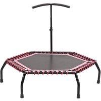 48-inch Hexagonal Trampoline - Adjustable T-Bar, Quiet Bouncing Fitness