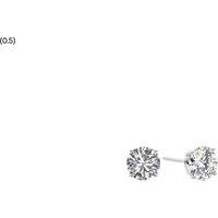 0.5ct, 0.66ct, 1ct or 2ct Lab Diamond Round Stud Earring - 9K White Gold or Yellow Gold