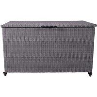 Royal Craft Charcoal Weave 645L Outdoor Storage Box with Rattan Finish