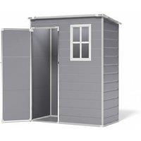 5ft x 3ft Plastic Outdoor Tool Shed with Window & Lockable Door