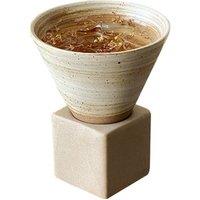 Handmade Ceramic Funnel-Shaped Cups (Set of 2) - Unique and Durable Tableware