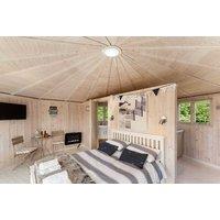 Luxury Glamping Stay at Coastal Cabins, Devon for 2 or 4 People with Lake Access & Late Checkout
