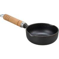 Cast Iron Frying Pan with Removeable Wooden Handle