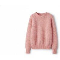 Unisex Black Chic Retro Knitted Pullover Sweater in Versatile Cozy Colors