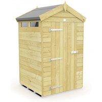 Apex Security Wooden Storage Shed - Weatherproof, Lockable, Multi-Size, Heavy-Duty Timber