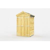 Apex Security Double Door Wooden Storage Shed - Heavy Duty, Weatherproof, Secure Garden Building