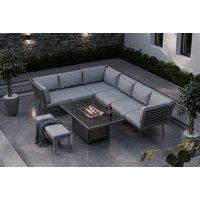 Royal Craft Mayfair 8-Seater Corner Fire Pit Lounging Set - 2 Options
