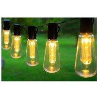 5m Solar LED Outdoor String Light - Dimmable, Weatherproof, 20 LEDs