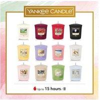 Yankee Candle 12 Scented Soy-Wax Votive Candles & Glass Holder - Premium Home Fragrance Gift Set
