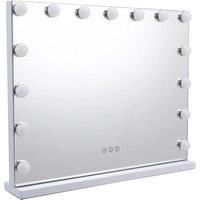 Rectangle Hollywood Vanity Mirror with 15 LED Lights