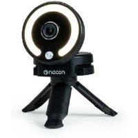 Nacon Full HD Streaming Webcam with Ring Light & USB-C - Pro Video for Gaming, Streaming, and eSports