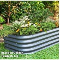 Original Veggie Bed Chrome - Modular Raised Steel Planter for Vegetables, Herbs & Flowers