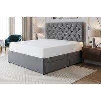 Royal Diamond Divan Bed Set with Storage Options - Mattress & Headboard Included, 6 Sizes & Colours