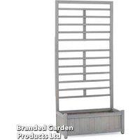 Raised Fir Wooden Planter with Trellis - Vertical Climbing Support