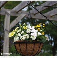 Hanging Flower Baskets with Coco Liner - Up to 8 Pack, Metal Frame