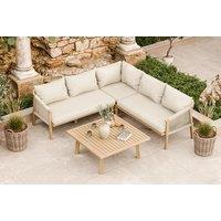 Royal Craft Roma 5-Seater Corner Lounge Set with Square Coffee Table