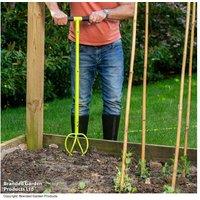 Manual Twist Garden Cultivator & Tiller - Heavy-Duty Steel, Ergonomic Handle, Soil Aeration Tool