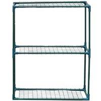 Heavy-Duty Metal Garden Storage Shelving Unit - Compact, Multi-Level, Free-Standing for Greenhouses & Sheds