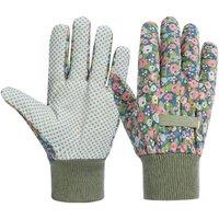 Floral Gardening Gloves for Women with PVC‑Grip Palms - 3 Colours