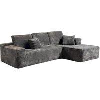 Monaca Boneless Sofa in a Box - 2, 3 Seater or Corner Sofa - Grey OR Beige