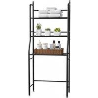 Bathroom Space Saver: 3-Tier Metal Organizer Over Toilet Rack