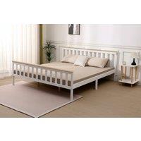 Elegant Modern Shaker Wooden Bed Frame & Sturdy Base