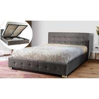 Elegant Fabric Nicola Ottoman Bed Frame - Modern Sturdy Storage Base