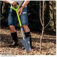ROOTRAZR Heavy-Duty Multi-Purpose Shovel - Carbon Steel Garden Spade & Root Cutter, Ergonomic Grip, Lightweight 2.6KG
