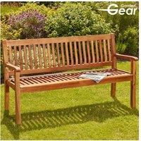 Acacia Wood 3-Seater Garden Bench - Weather-Resistant Outdoor Seating