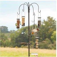 Weather-Resistant Bird Feeding Station with 4 Feeders - Attract Songbirds & Garden Wildlife