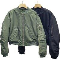 Black Women's Pilot Cotton Jacket with Thick Warm Lining & Waterproof Design - 3 Sizes & 2 Colours