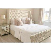 Luxury Wingback Bed Frame - Elegant & Sturdy Design