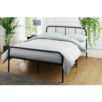 PRICE DROP! Elegant Metal Bed Frame with Under-Bed Storage & Modern Design
