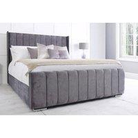 Charcoal Savoy Wingback Bed With Option Of Free 13.5G Mattress