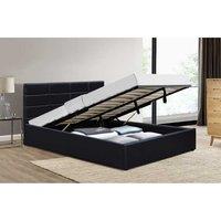 PRICE DROP! Elegant Faux Leather Ottoman Bed Frame - Modern Storage Base