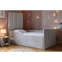 Luxury Plush Child-Safe All-In-One Bed with Optional Mattress - Light Grey